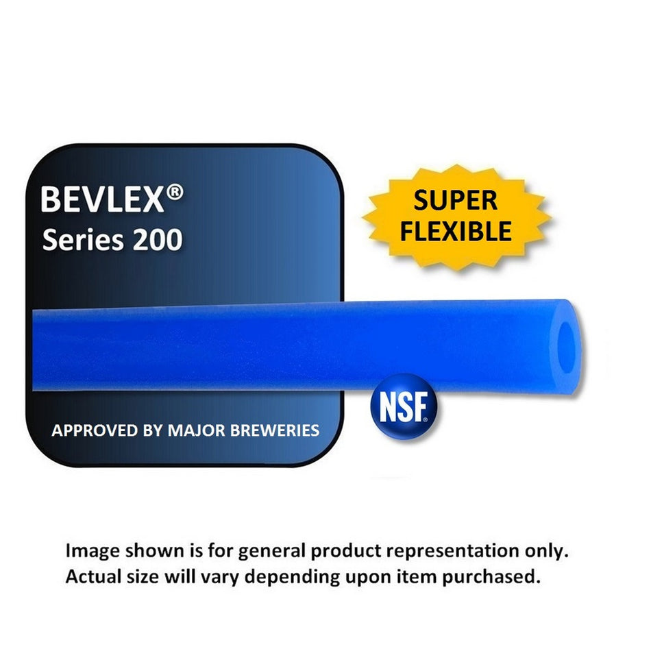 Bevlex Pvc #200 5/16inId X 9/16inOd Solid Blue