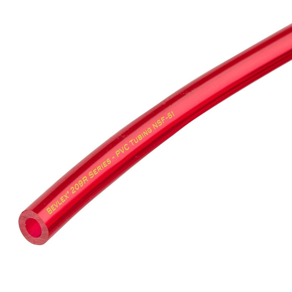 100' - Bevlex PVC Tubing #200 - 5/16" ID x 9/16" OD, Trans Red