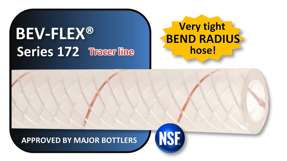 Bev-Flex Poly #172 1/4inId X 15/32inOd Red-Tracer