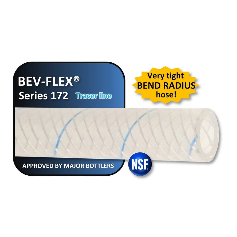 Bev-Flex Poly#172 1/4inId X 15/32inOd Blue-Tracer