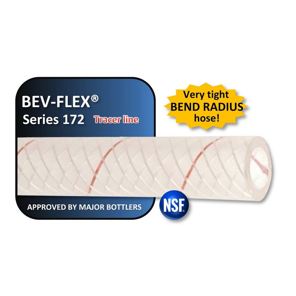 Bev-Flex Poly #172 3/8inId X 5/8inOd Red-Tracer