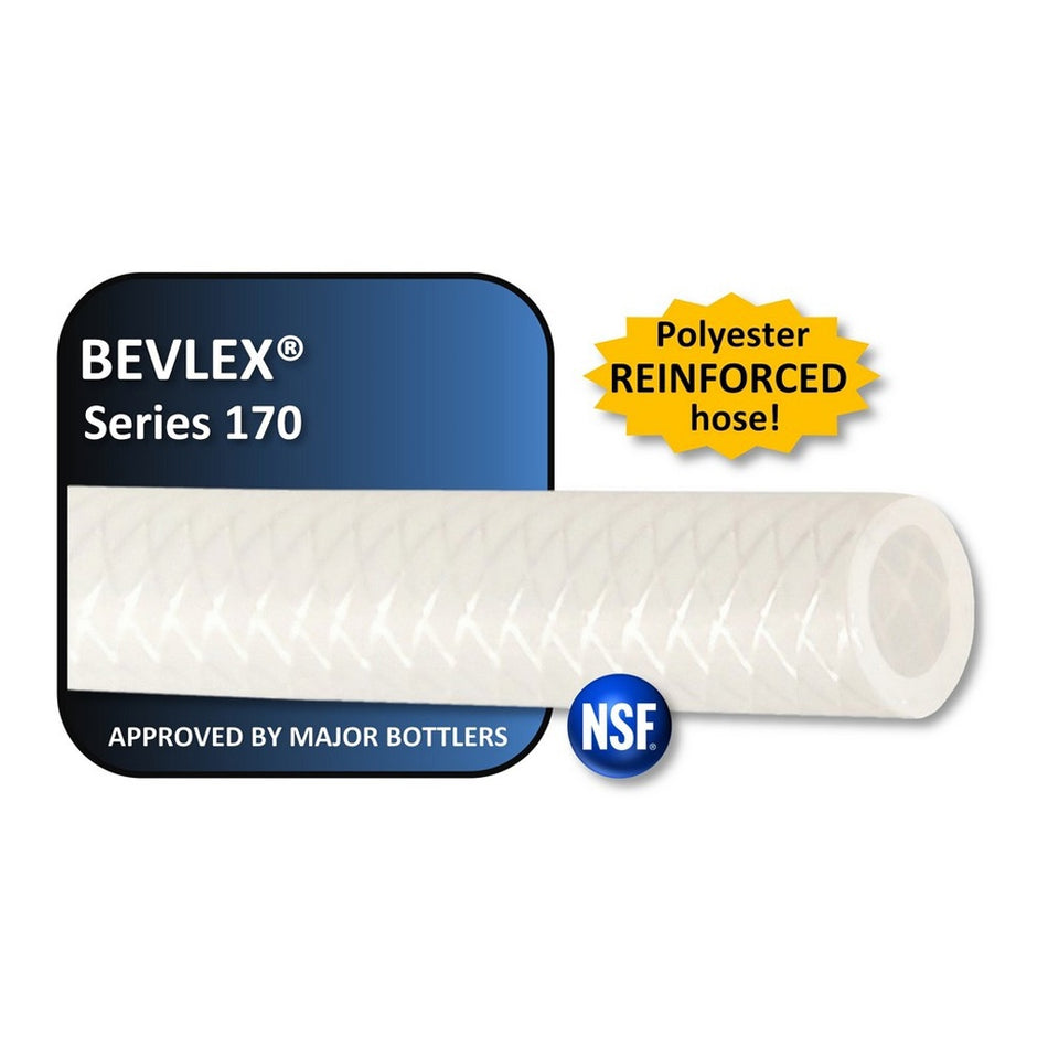 100' - Bevlex Poly Tubing #170 - 1/4" ID x 15/32" OD