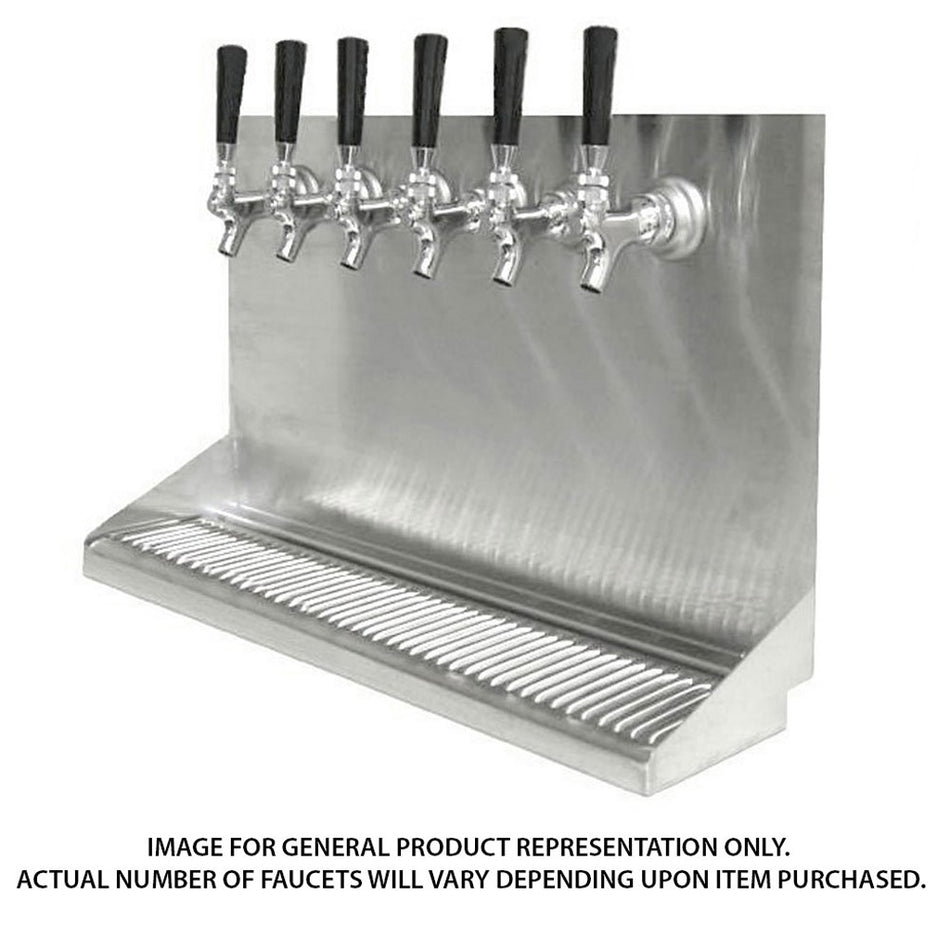 6-faucet Under Bar Dispenser - Glycol-Cooled, Chrome Stainless Steel