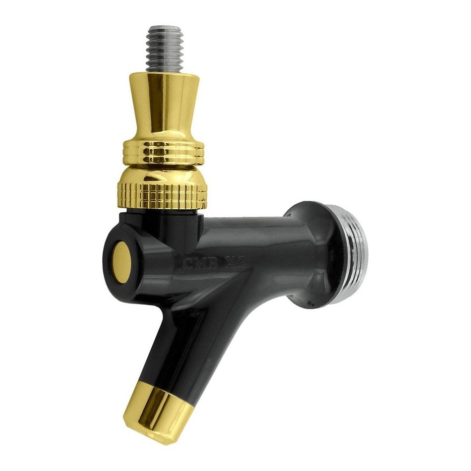 Creamer Faucet-Plastic Black - Brass Trim X2