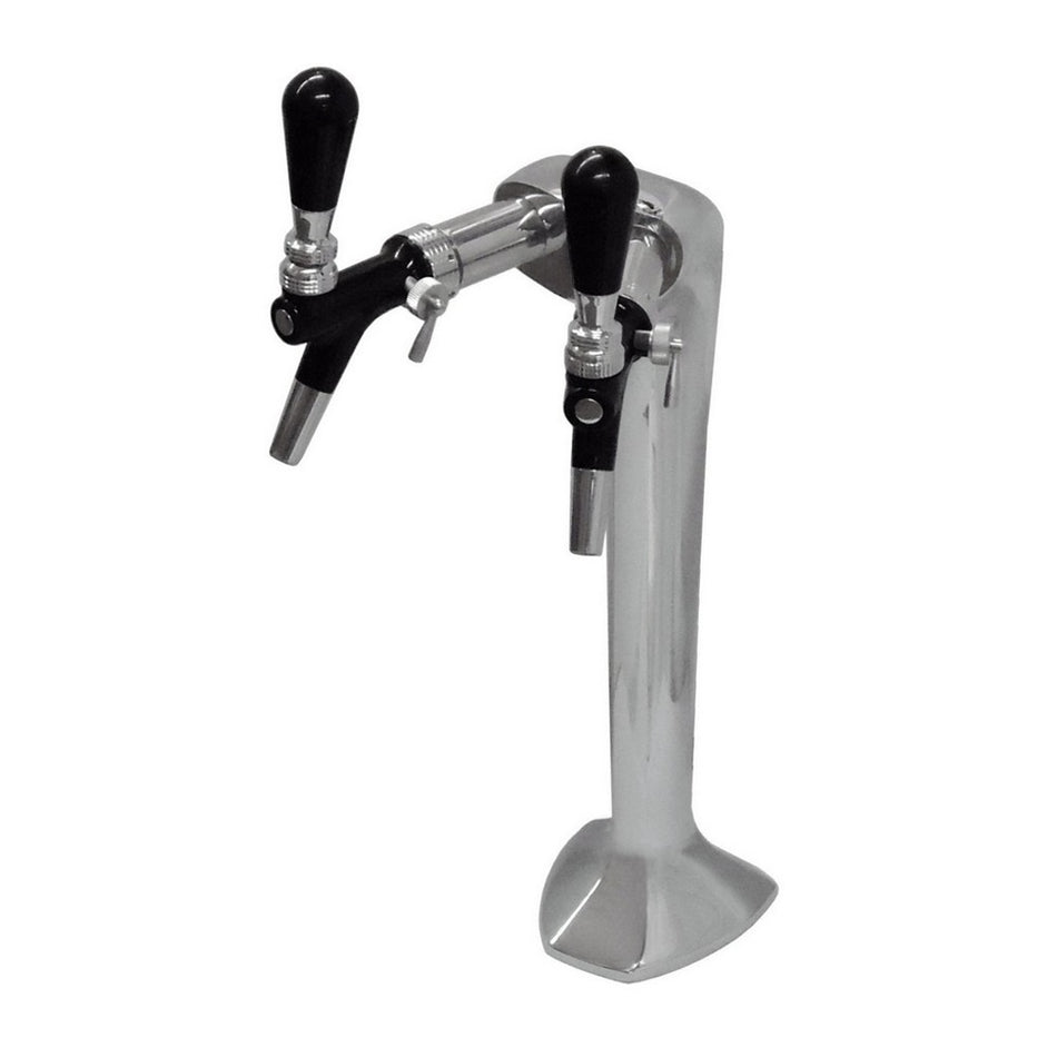 Ibis Chrome Soda Fountain Tower with 2 Flow Contorl Faucets