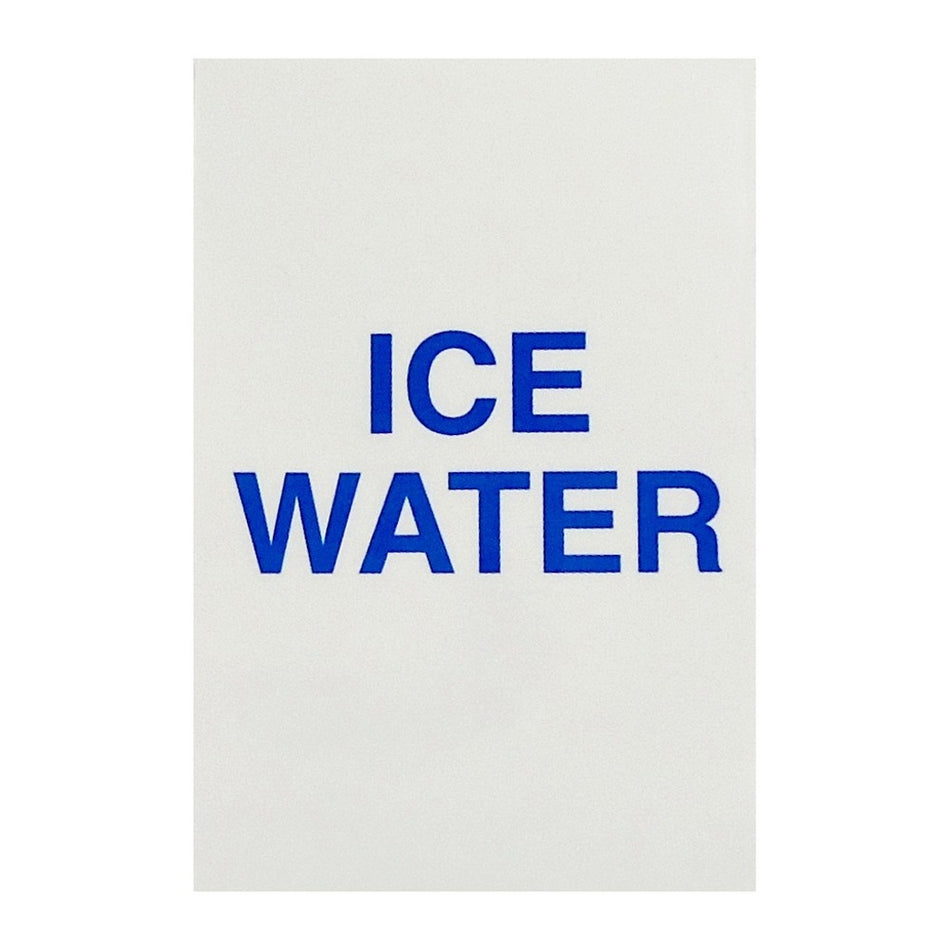 Valve Label-Front Ice Water Sf1/Uf1