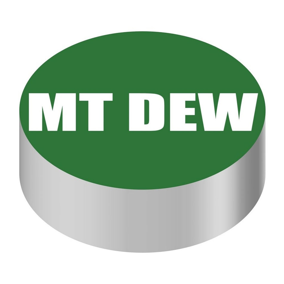 Id Cap-Round Green/White Mt Dew