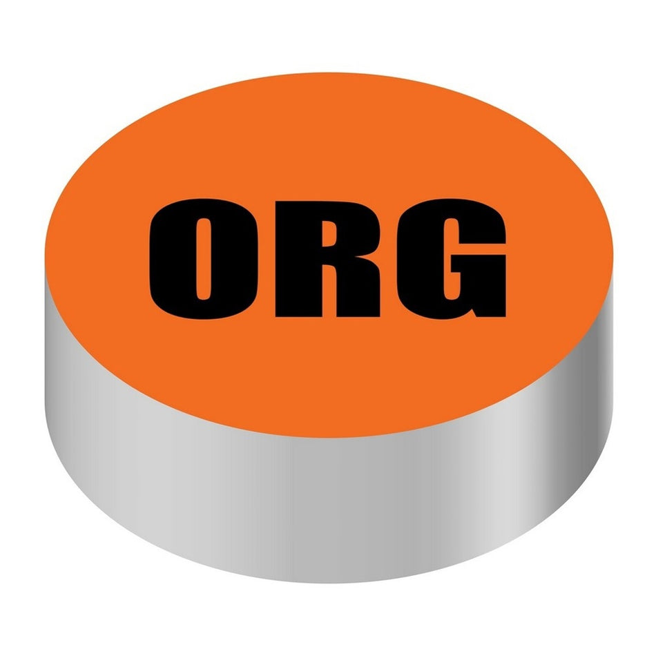 Id Cap-Round Orange/Black Org