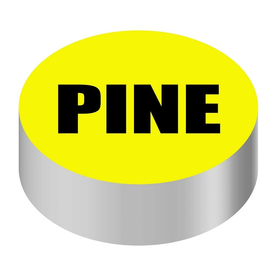 Id Cap-Round Yellow/Black Pine