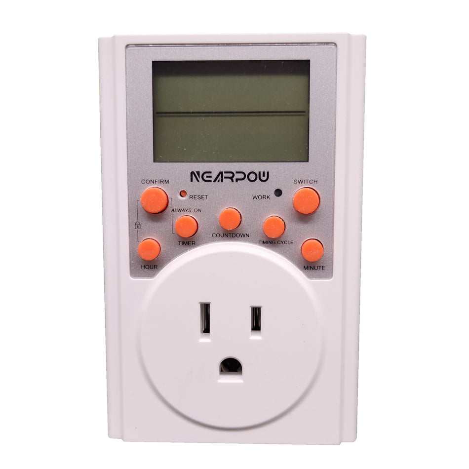 Timer/Switch/Outlet 120V 60Hz 15A/1800W Nearpow