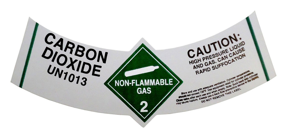 Cylinder Label-Caution: Carbon Dioxide 250/Roll