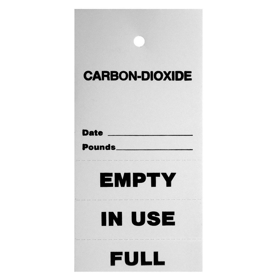 Co2 Hanger Tag Empty/In-Use/Full 500/Pkg