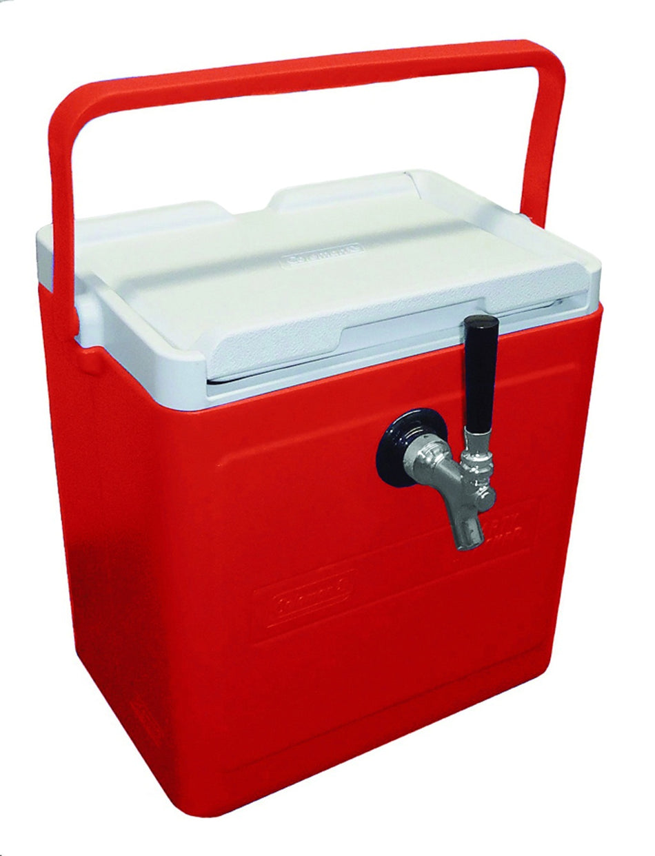 50' Coil Dispenser 1-Fct 18-Qt- Red Plated Brass