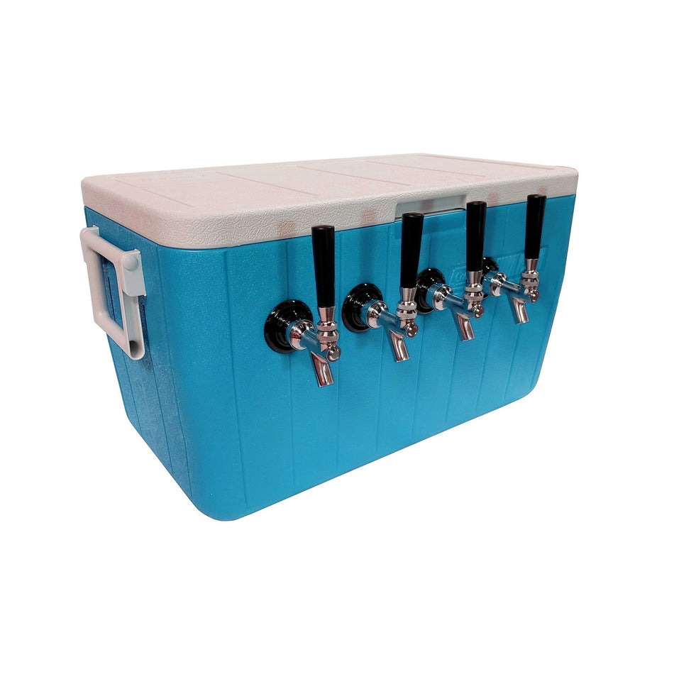 Cold Plate Dispenser 4-Fct 48-Qt- Blue Plated Brass