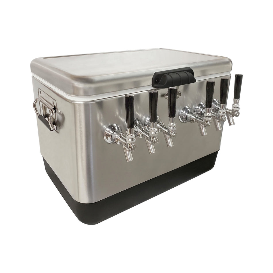 6-Faucet Cold Plate Dispenser - 54-Quart, 304 Stainless Steel