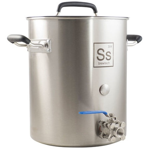 Ss Brewtech 5.5 Gallon Stainless Steel Homebrewing Brew Kettle with 1/2" 3-Piece Ball Valve