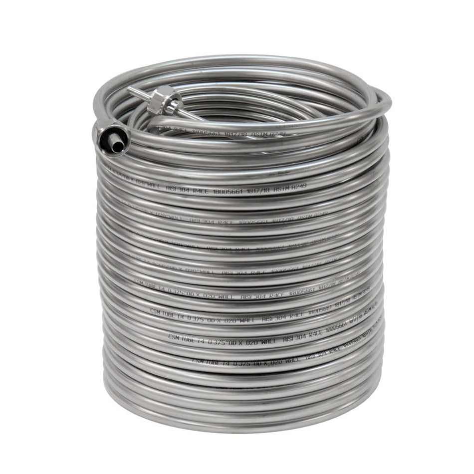 Coil W/Fittings-304 S/S 9-5in-Dia- 120'L - Right