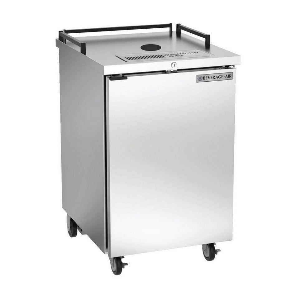 Bev-Air Commercial Direct Draw Kegerator - 1 Keg Capacity, Stainless Steel Exterior, No Tower