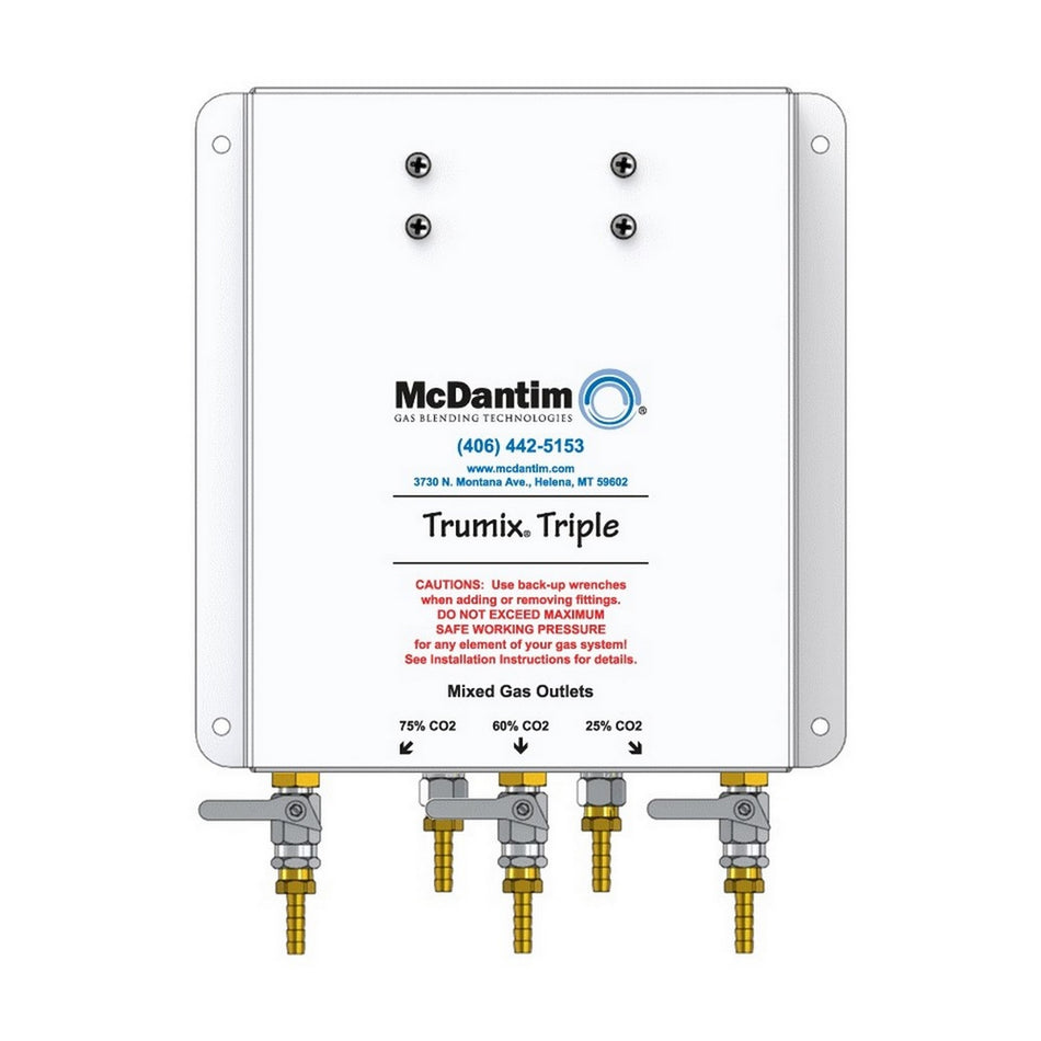 Trumix Triple CO2 Gas Blender - 25%, 60%, 75% Mix Options by McDant