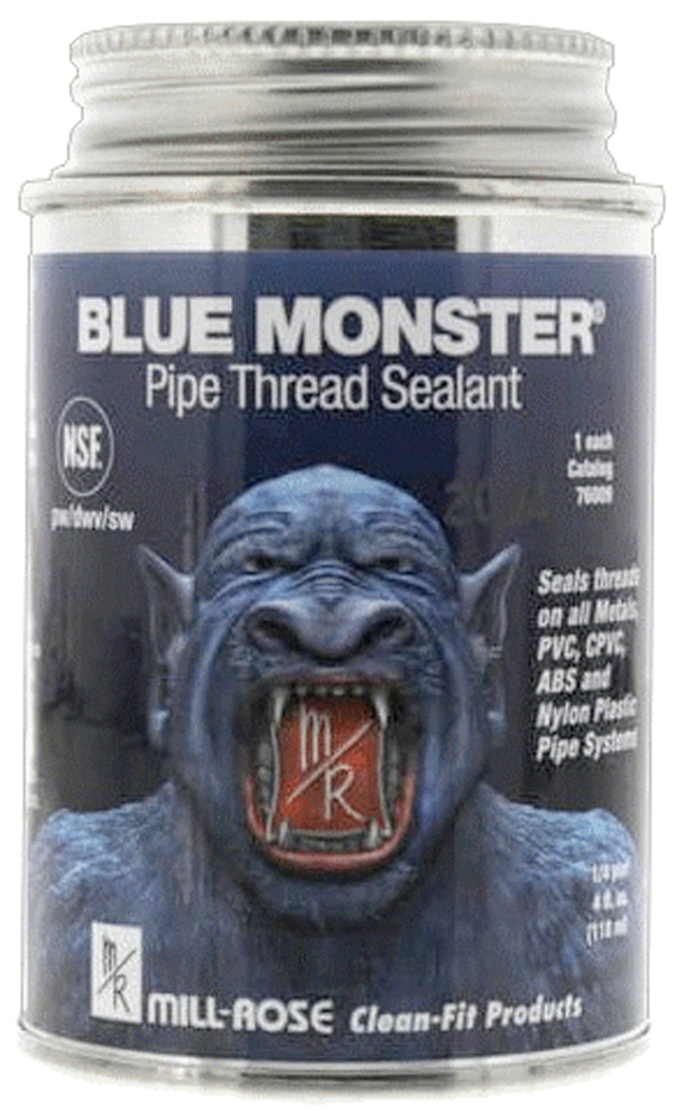 Liquid Thread Sealant 4 Oz- Can Blue Monster