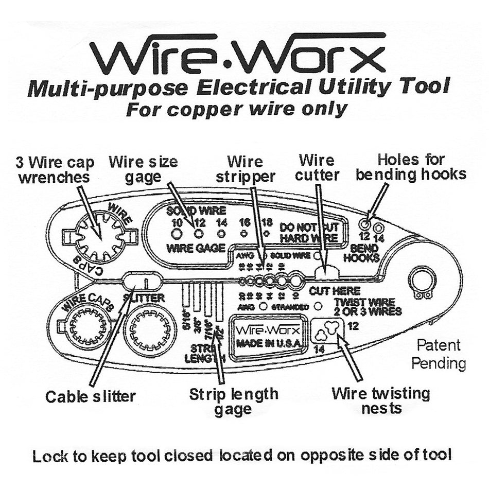 Multi-Tool For Electricians For Soft Copper