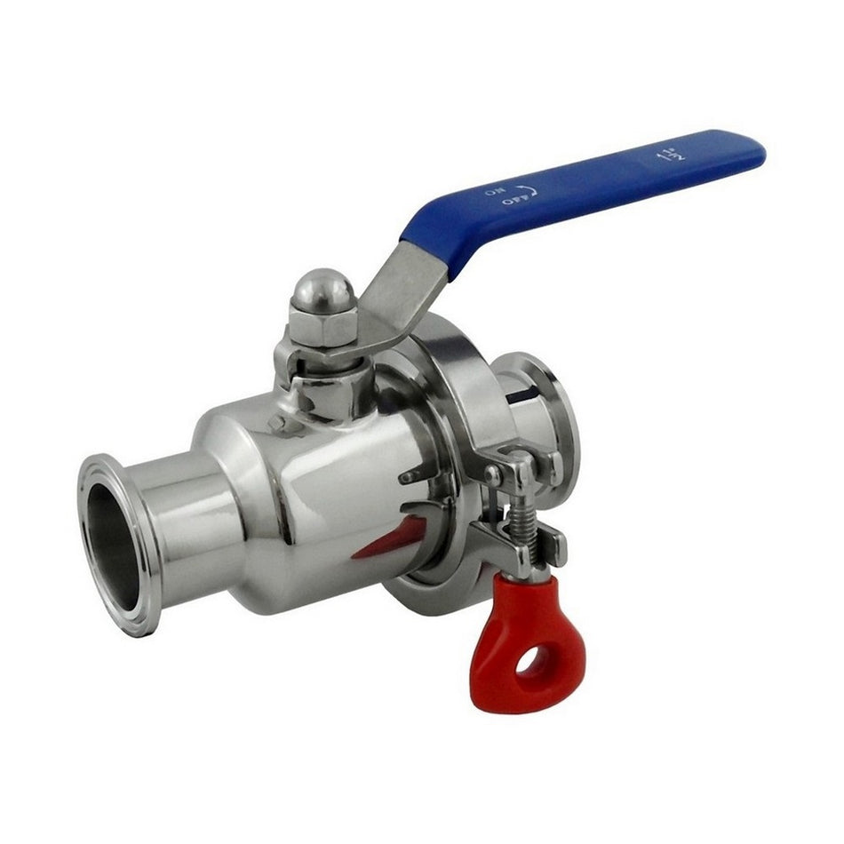 Quick-Clean Ball Valve-Tri Clvr Comp 1-5inCaps