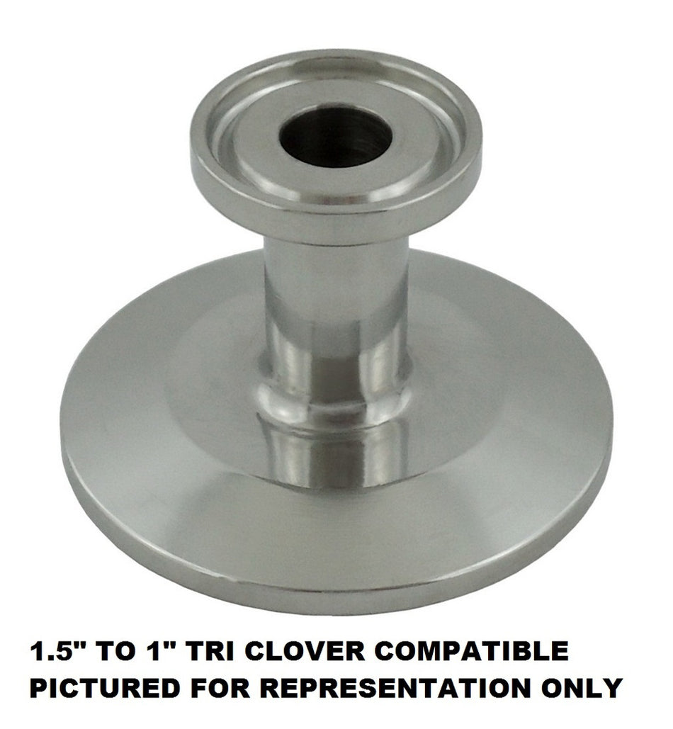 Ctr Cap Reducer-Tri Clvr Comp 3inCap X 1inCap