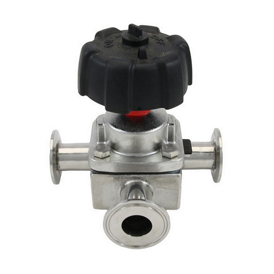 3-Way Diaphragm Valve-Tri Clvr Comp 1inCaps